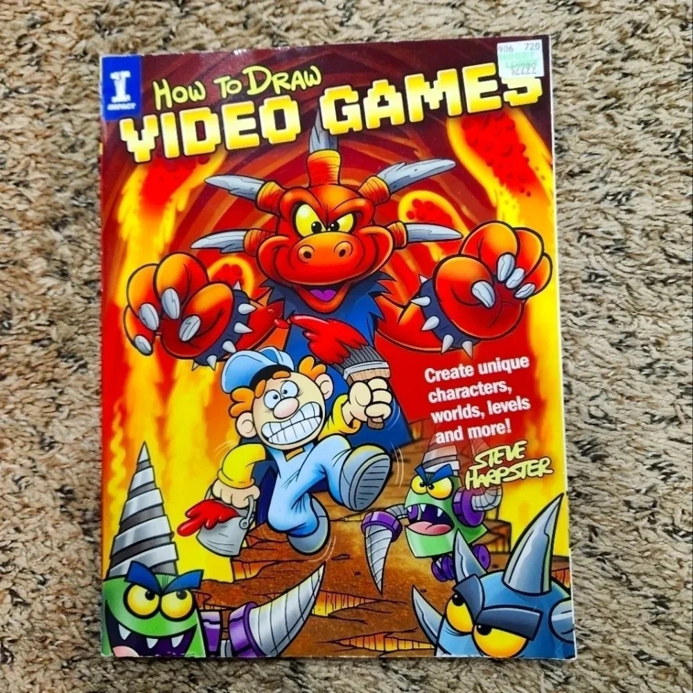 2/10 Sale! How to draw video games book